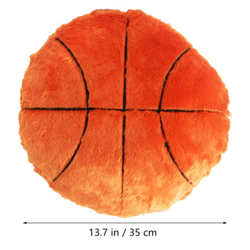 CHORONMO Basketball Plush Pillow Basketball Pillow Fluffy Durable Stuffed Basketball Throw Pillow Office Sofa Decor Cushion Soft Sport Toys Gift