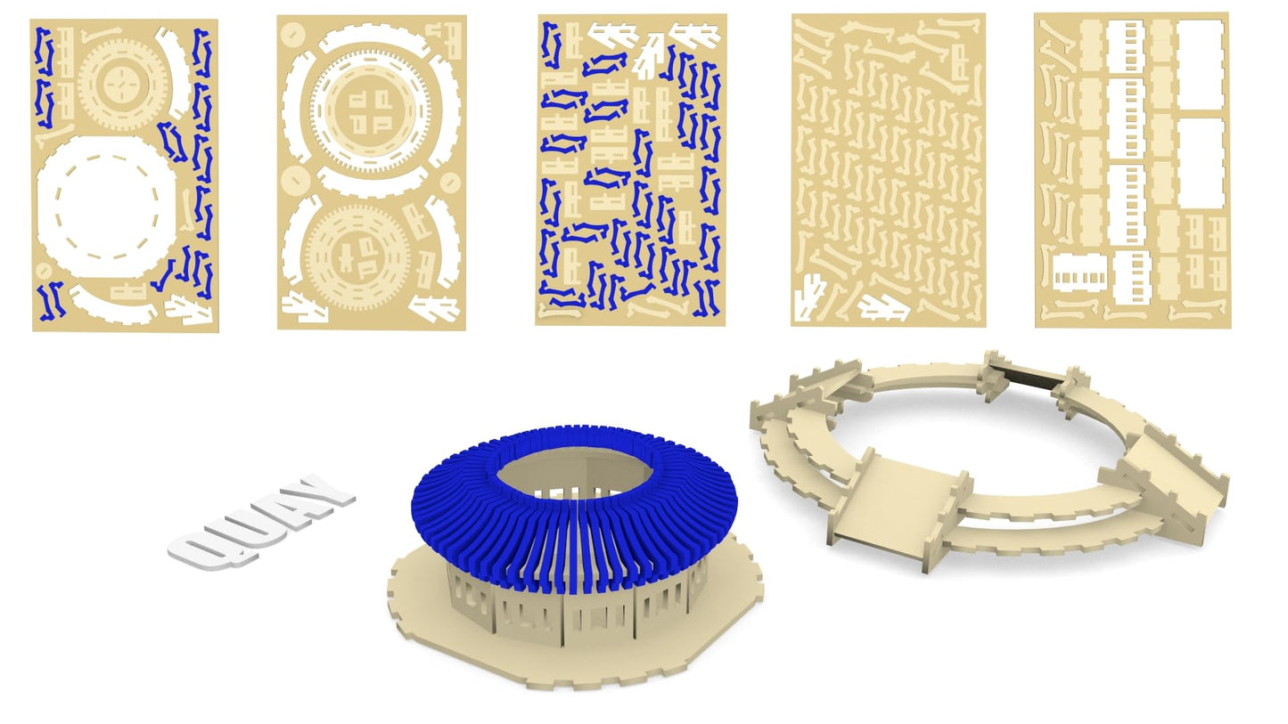Temple of Heaven QUAY Woodcraft Construction Kit FSC