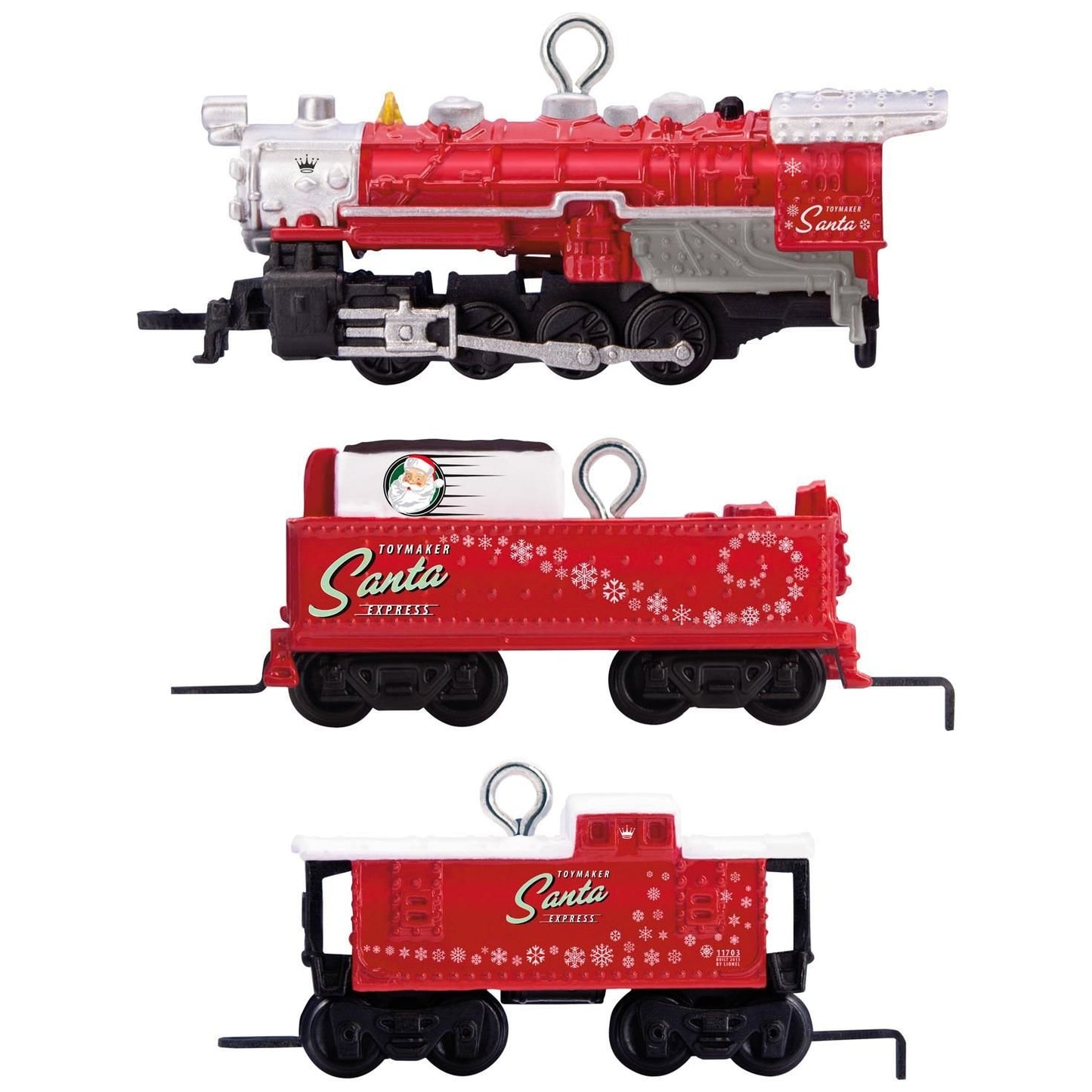 Hallmark 1995QXM8115 Miniature Set LionelNorth Pole Express Keepsake Christmas Ornaments