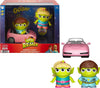 Mattel Pixar Alien Action Figures 2-Pack, Barbie and Ken Remix Figures with Toy Car, Collectible Gifts