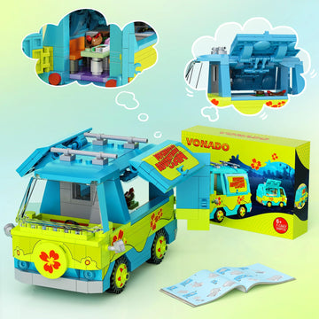 Classic Children Adventure Movie Car Building Blocks Toys, Mysterious Toy Car Compatible with Lego, Toy Set for Movie Fans, Ideal Gift for Kids Boys