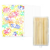 Minyaluck 60 Pcs White Rainbow Scratch Art Paper - Magic Scratch Off Art Craft Supplies Kits