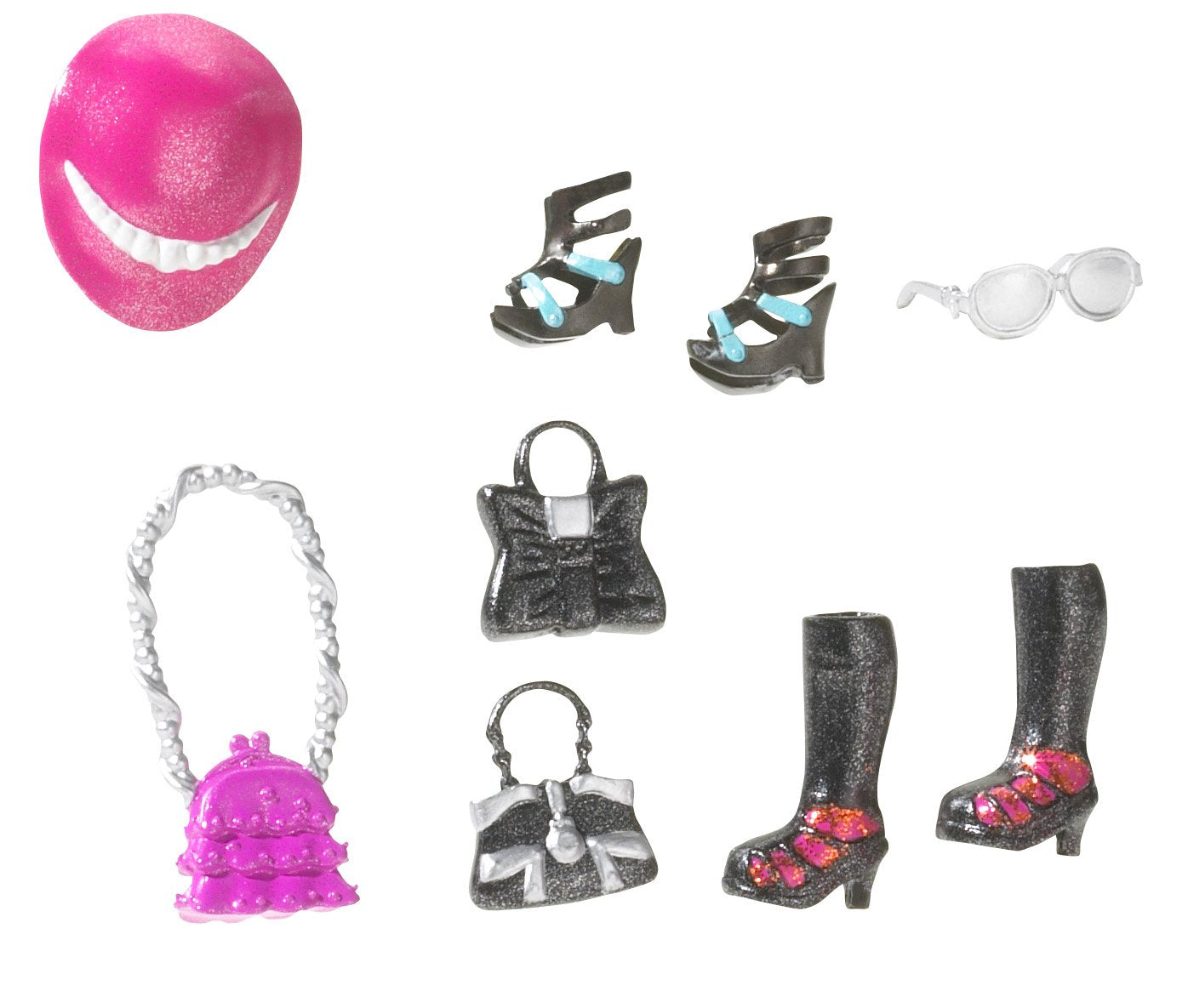 Polly Pocket Pop 'N Lock Electropop Lila and G-Tar Fashion Set