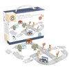 SPEEDY MONKEY Montessori Wooden Car Track Set Interlocking Pieces Ages 3+
