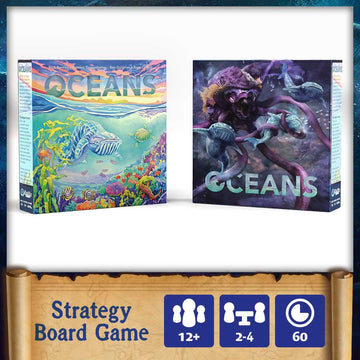 Northstar Game Studio Oceans Board Game - Beautiful Strategy Ecosystem Game | Families, Teens & Adults - 2-4 Players, Age 12+, 90 Mins