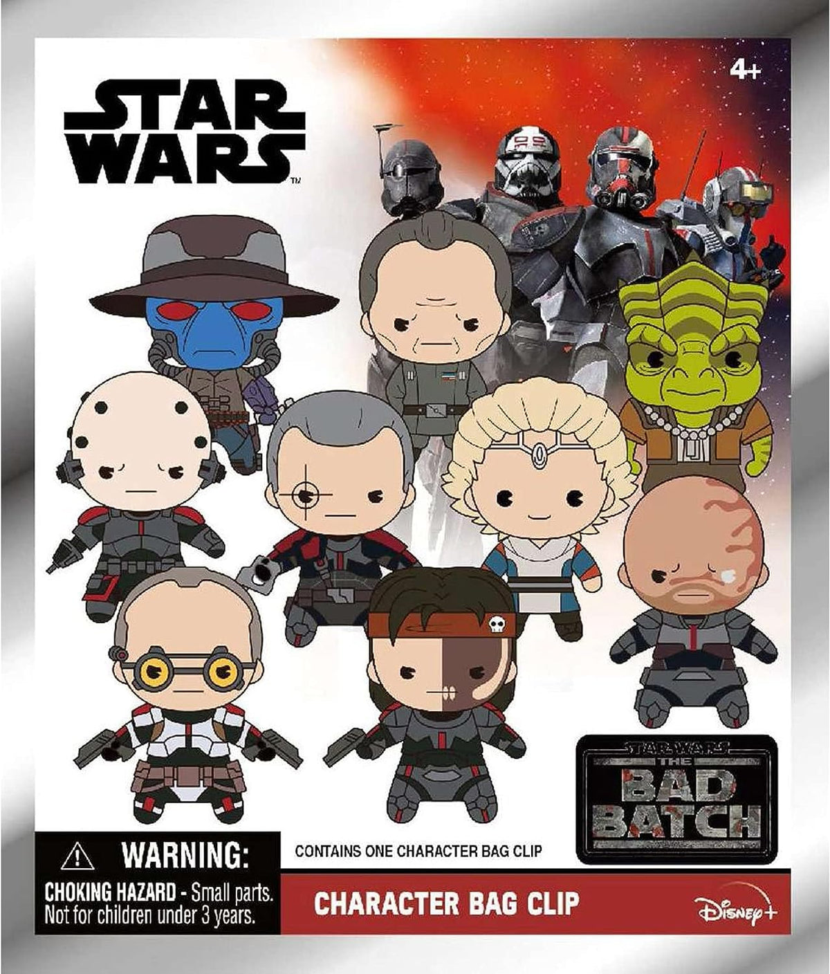 Star Wars Bad Batch Series 1 - 5" Collectible Bag Clip - Blind Bag (ONE Random Figure) - Sci-Fi Character Keychain/Backpack Accessory | Official
