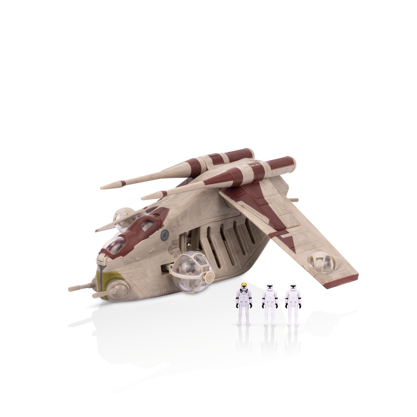 Star Wars Micro Galaxy Squadron Republic Attack Force Bundle Set - Deluxe Battle Pack with Five Vehicles Nine 1-Inch Micro Figure Accessories