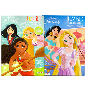 Disney Princess Coloring Book Set for Kids - Bundle with Activities, Stickers, and Games Featuring Disney Princesses Cinderella, Rapunzel, Ariel, More