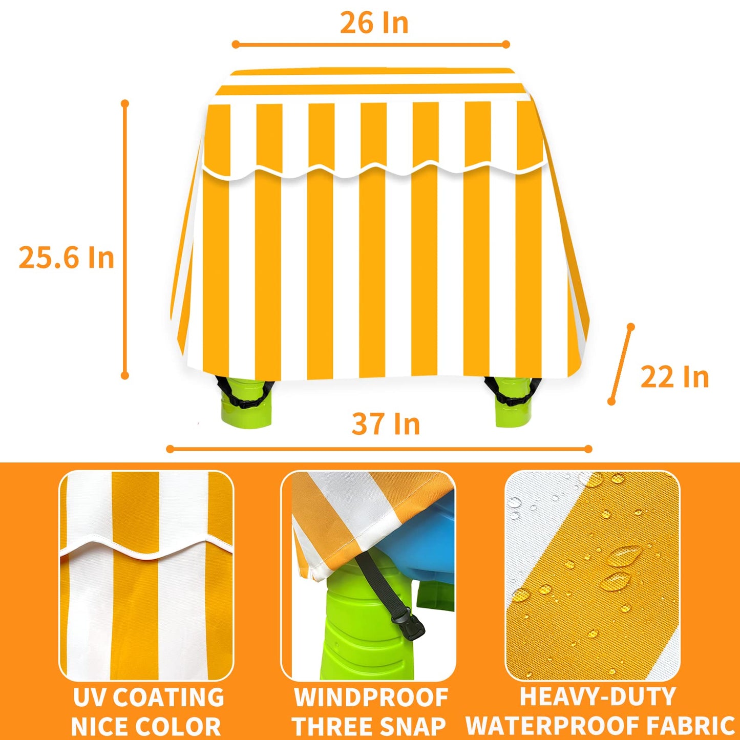 HMOCK Kids Water Table Cover Fit Rain Showers Splash Pond Water Table Accessories, Waterproof Dust Proof Anti-UV Outdoor Toys Cover