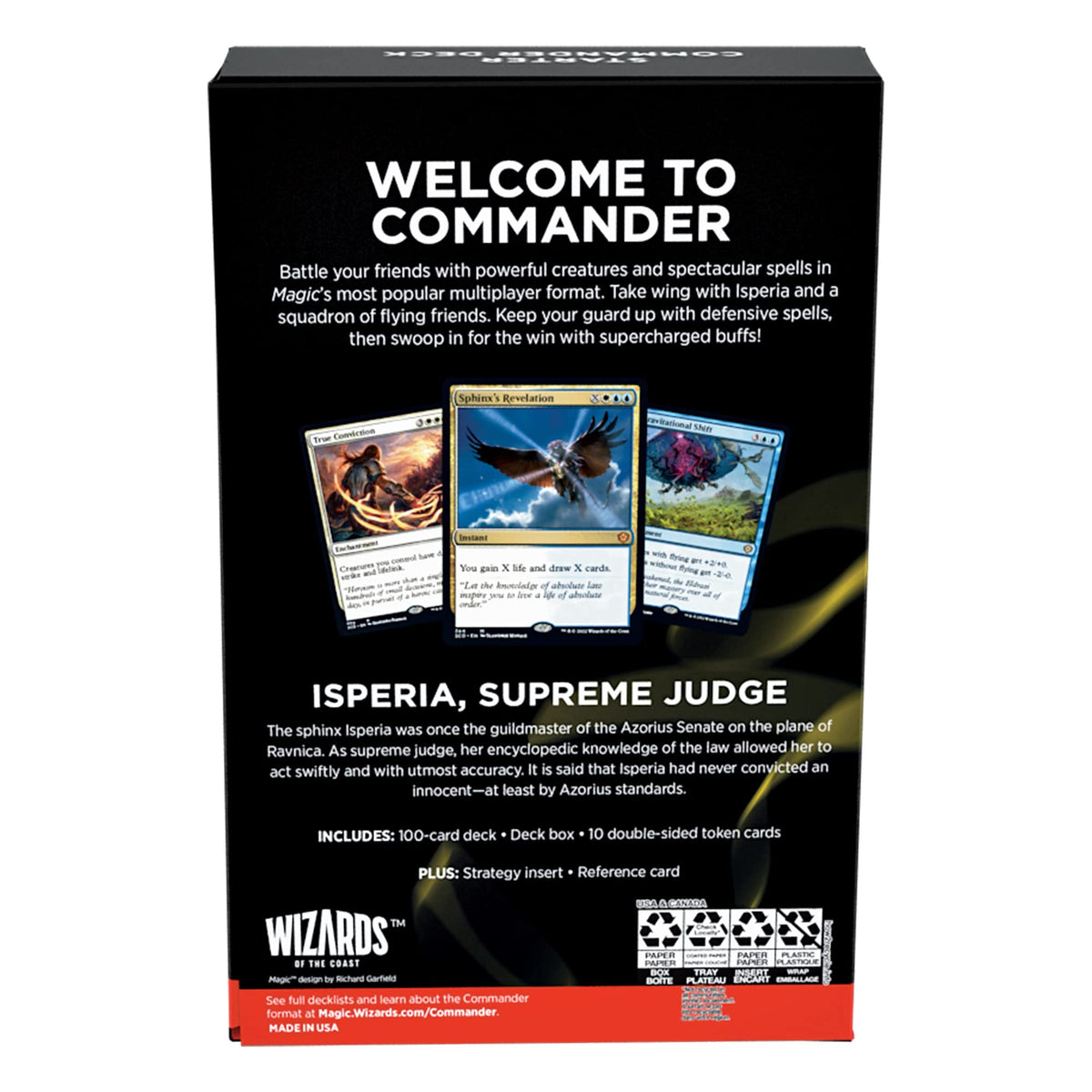 Magic: The Gathering Starter Commander Deck - First Flight (White-Blue) | Ready-to-Play Deck for Beginners and Fans | Ages 13+ | Collectible Card