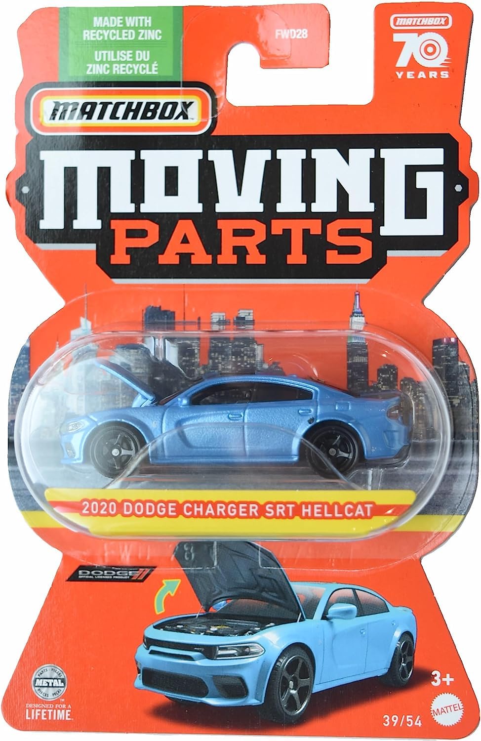 Matchbox 2020 Dodge Charger SRT Hellcat, Moving Parts 39/54