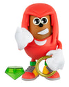 Poptaters Knuckles Figure - Sonic The Hedgehog 4” Collectible Toy with 12 Interchangeable Pieces & Surprise Part - Stackable Display Case - Officially
