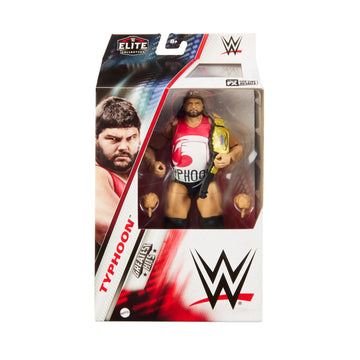Mattel WWE Elite Action Figure & Accessories, 6-inch Collectible Typhoon with 25 Articulation Points, Life-Like Look & Swappable Hands