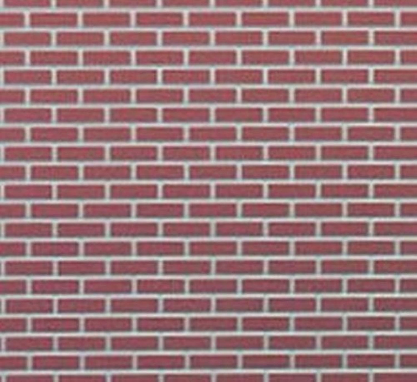Dollhouse Miniature Brick Sheet of Red on Grey Brick