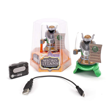 HEXBUG Micro Titans Samurai Single, Toys for Kids, Remote Controlled Robot Battle (Green)