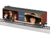 Lionel Harry Potter and The Sorcerer's Stone HO Gauge Model Train Boxcar - Railroad Train Car with Movie Scene Graphics, Metal Wheels, Opening Doors