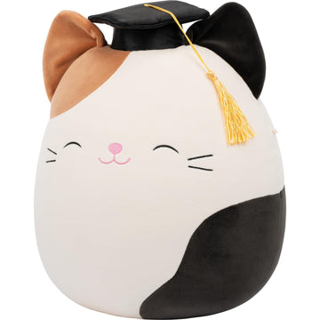 Squishmallows Original 12in Cam The Calico Cat in Graduation Cap - Official Jazwares Plush (Medium-Sized)