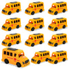 LSLYHTC 6Pcs School Bus Toys Bulk, Plastic Mini School Bus for Toddlers