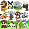 TENYEAH Party Favors, 12 Packs Mini Forest Animals Micro Building Blocks Set, Classroom Prizes, Small Toy Prizes, Goodie Bags, Birthday Festival