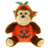 Made By Aliens Plush Halloween Teddy Bear with Pumpkin - Soft Toy, Home Decor - Gifts for Kids & Toddler Baby - 9 Inches (Halloween Monkey)