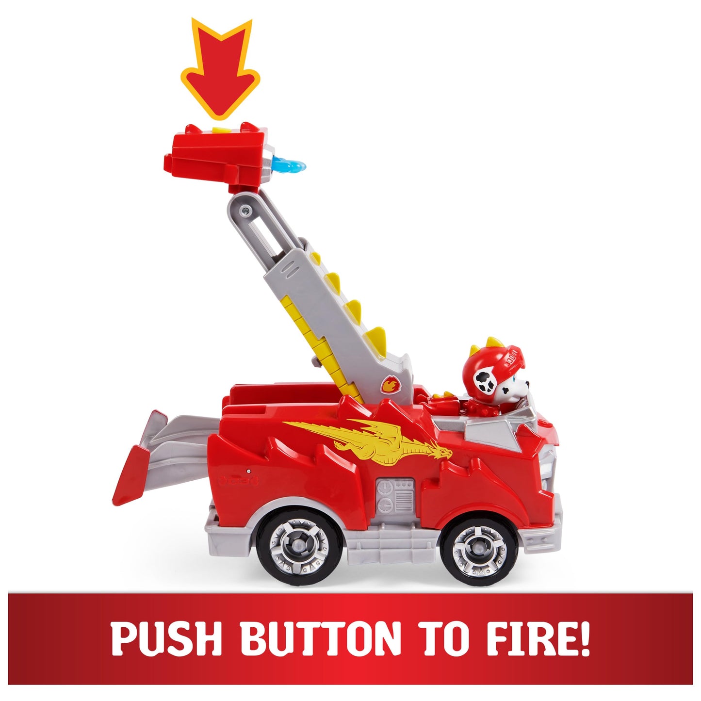 Paw Patrol, Rescue Knights Marshall Transforming Toy Car with Collectible Action Figure, Kids Toys for Ages 3 and up