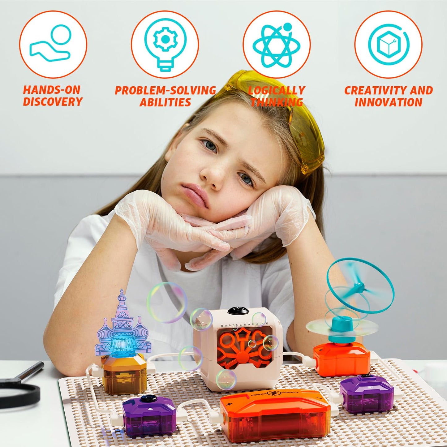Science Kits for Kids, 177+ Projects Circuit Exploration Kits Educational Electronics Toys for Boys & Girls Hands-On Engineering Toy, Birthday