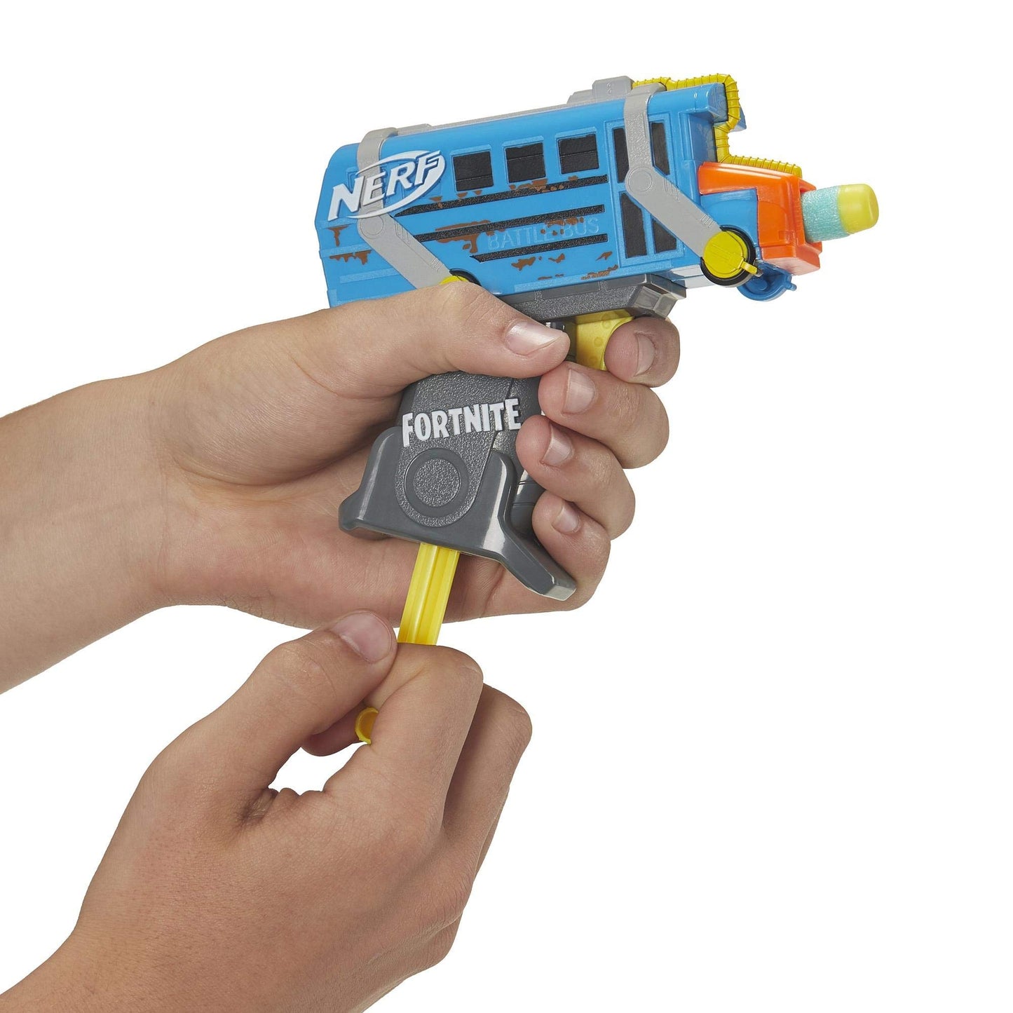 Nerf MicroShots Fortnite Rainbow Smash - Mini Dart-Firing Blaster and 2 Official Elite Darts - for Youth, Teens, Adults