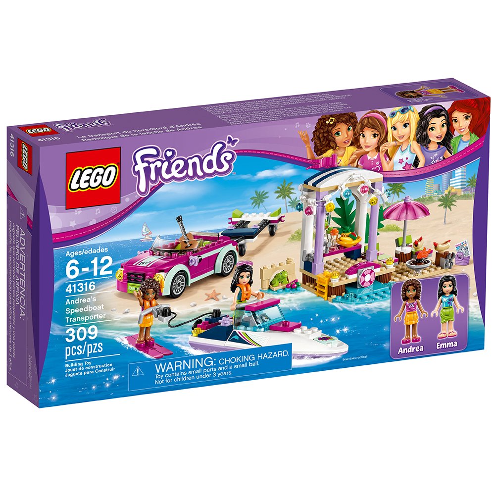 LEGO Friends Andrea's Speedboat Transporter 41316 Building Kit (309 Piece)