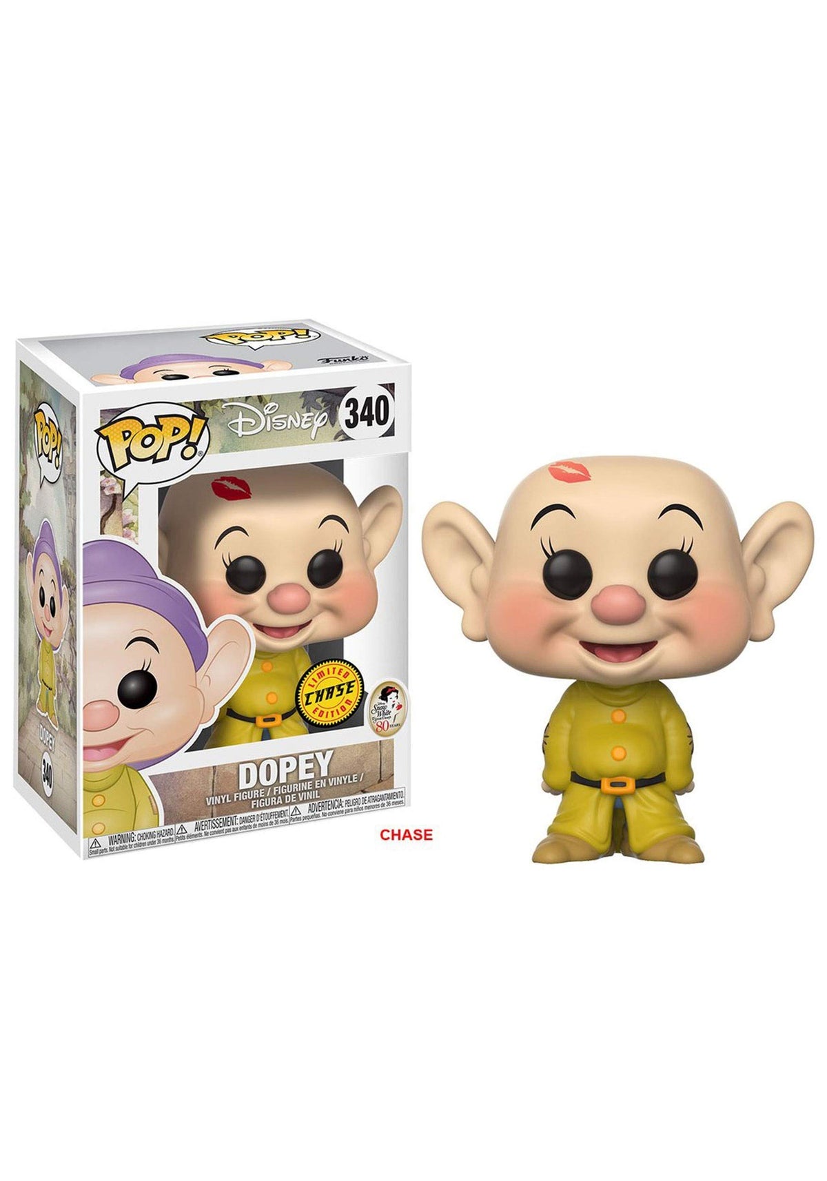Funko Pop Disney: Snow White - Dopey with Chase Collectible Vinyl Figure
