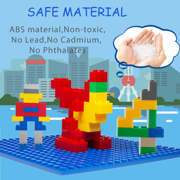 Building Blocks 1000 Pieces Classic Building Bricks Compatible with All Major Brands with 3 Baseplates Preschool Learning Educational Toy Present
