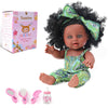 TUSALMO 10 INCH Black Baby Doll Toy with Accessories - African American Baby Dolls in Gift Box - Ideal Holiday, Christmas, Birthday Gift for 3 Year