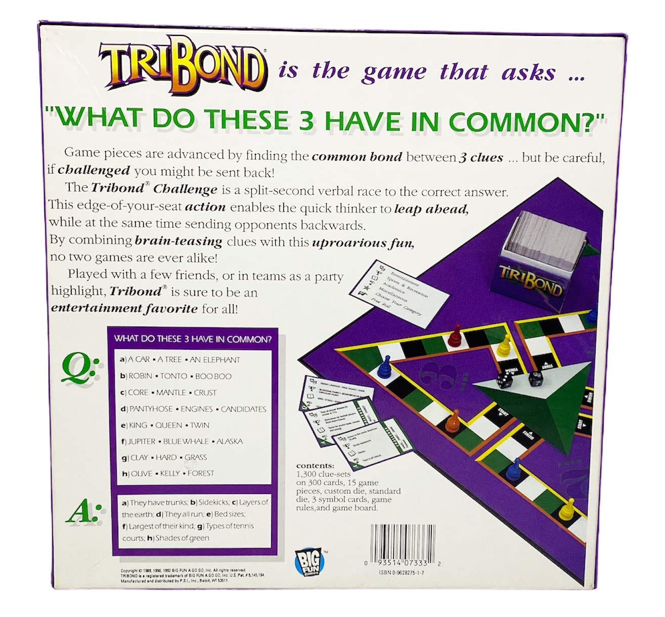 What Do These 3 Have in Common TriBond Board Game