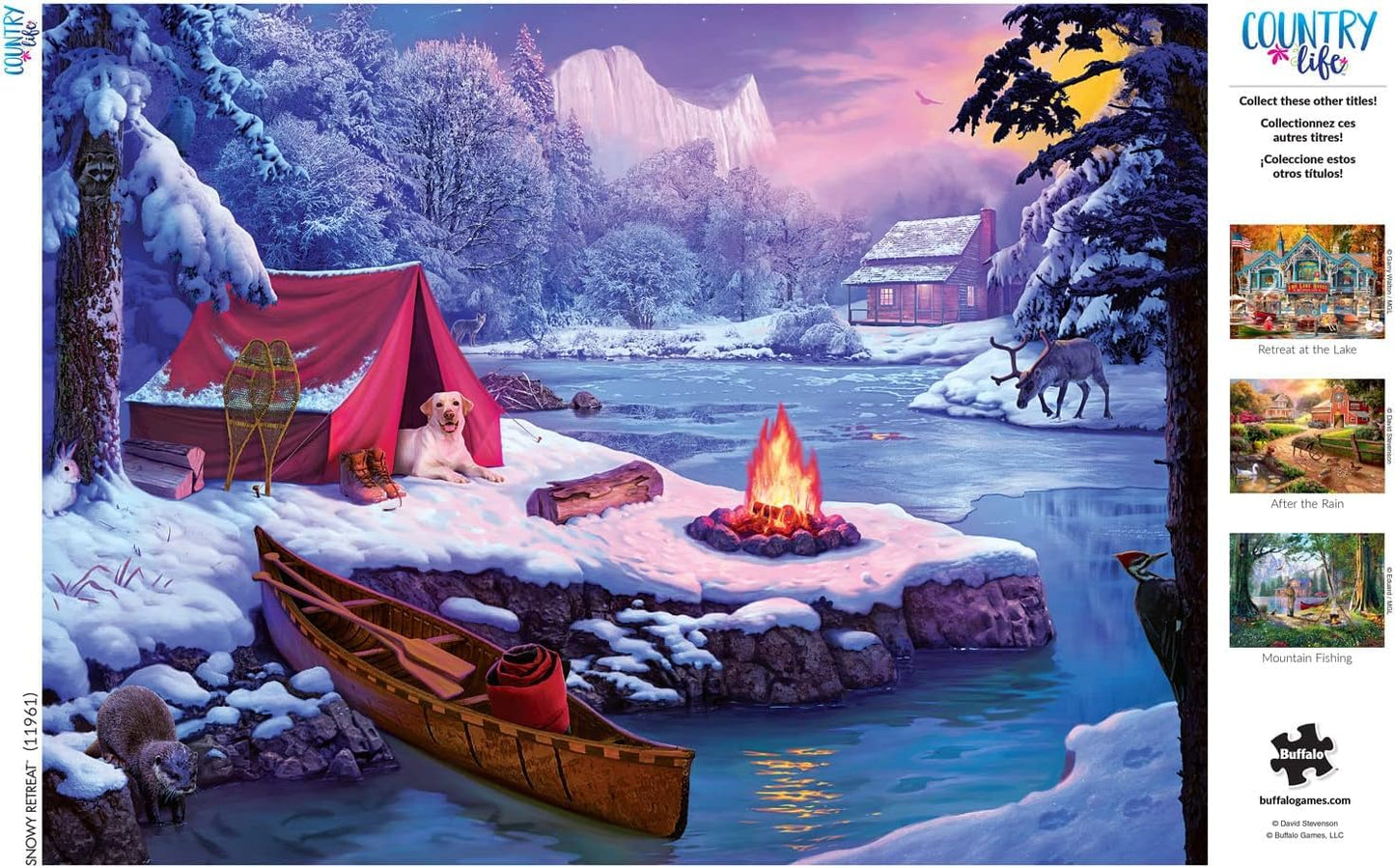 Buffalo Games - Snowy Retreat - 1000 Piece Jigsaw Puzzle for Adults