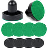 10-piece Set Mini Air Hockey Pushers and Pucks, Strikers Goal Handles Pushers Paddles Air Hockey Table Replacement Accessories, (2 Pushers, 4 Pucks,4