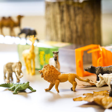 Safari Ltd. Wild Bulk Bag - Set of Jungle & Savanna Toy Figurines - 48 Piece Collection for Boys, Girls & Kids Age 3+