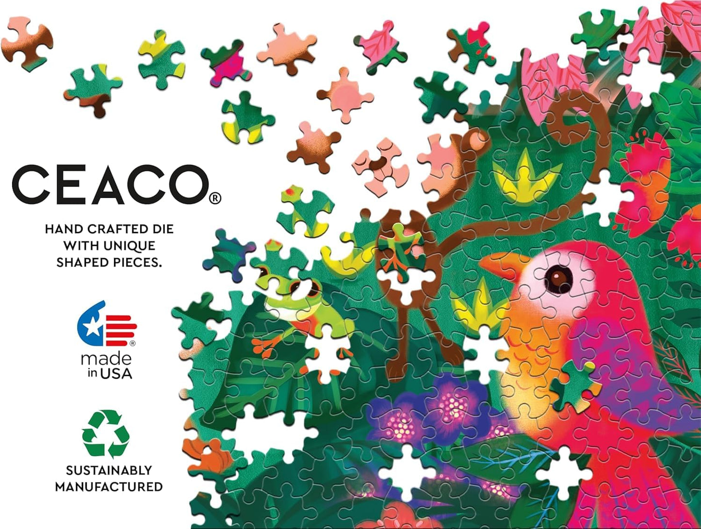 Ceaco - Jungle Friends - 100 Piece Jigsaw Puzzle for Kids