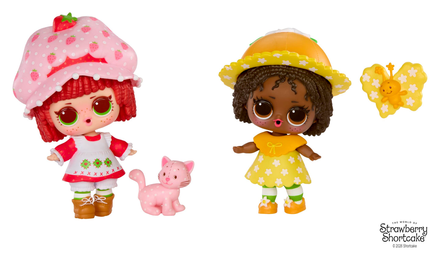 LOL Surprise Loves The World of Strawberry Shortcake Tots with Scented Dolls, Pets, and Transforming Strawberry House Playset - Gift for Kids Ages 4+