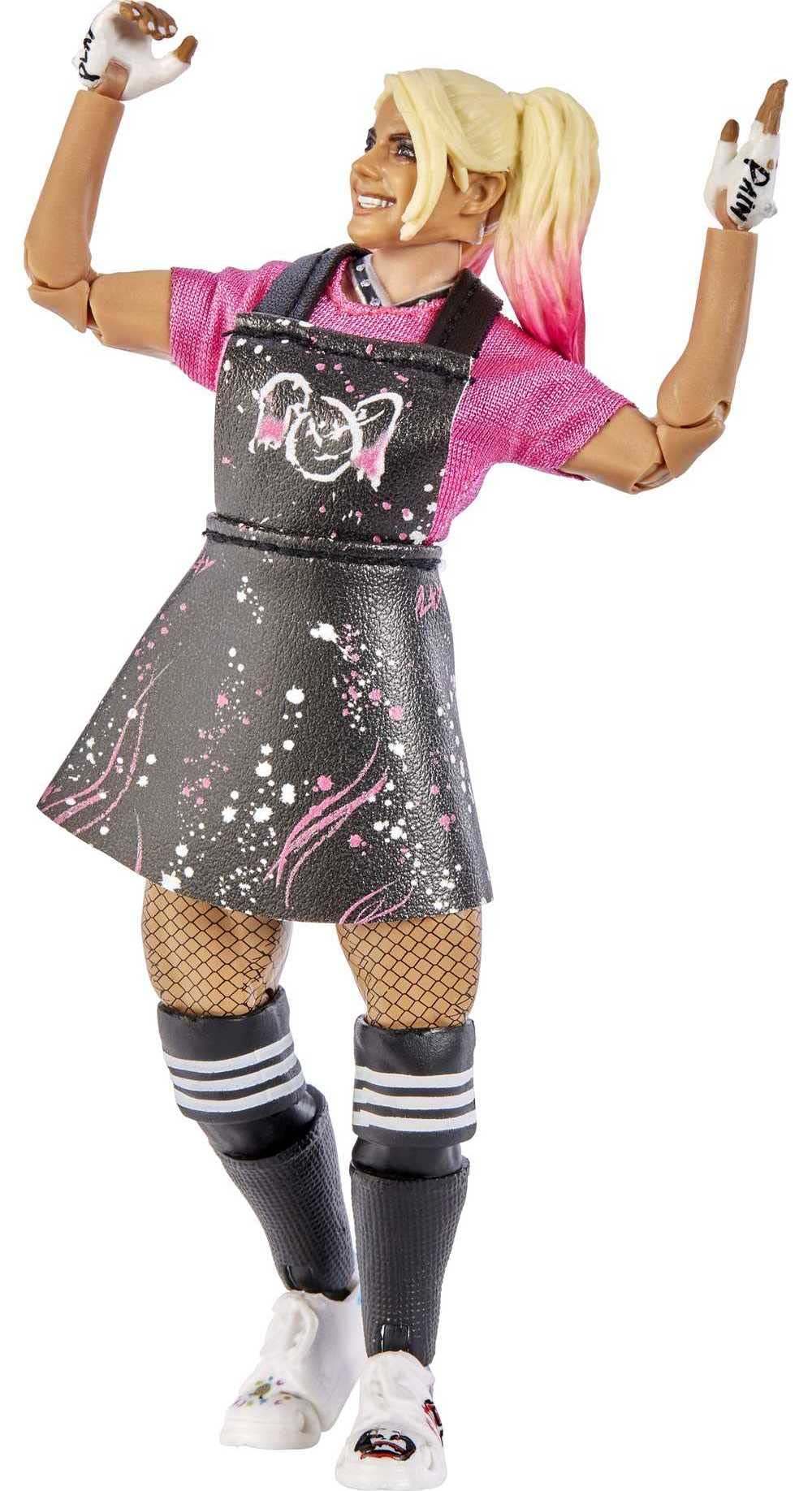 Mattel WWE Ultimate Edition Action Figure & Accessories Set, Alexa Bliss 6-inch Collectible with 30 Articulation Points, Swappable Pieces & Entrance