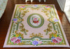 Elegant French Country Theme Light Pink Dollhouse Miniature 1/12 1/6 Scale Rug (5.6" X 7.8")