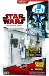 Star Wars 2009 Clone Wars Animated Action Figure CW No. 50 Captain Rex Removable Heater Pack by Hasbro