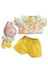 Clothes for Labubu(NO Doll), Shirt Set for Clothes 17cm Suit, with Casual Design, Soft Knitted Premium Fabric for Dress Up, Play & Collector Display