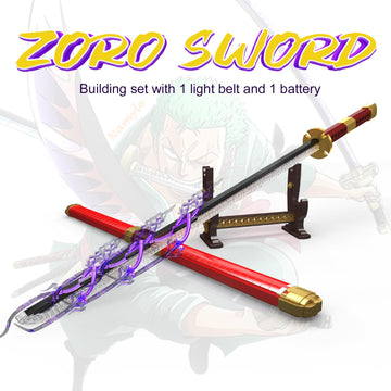Mould King 10259 Zoro Sword Building Toy, Anime Cosplay Swords with Scabbard and Stand, Buildable Set for Adults/Collection Enthusiasts (1832 Pieces)