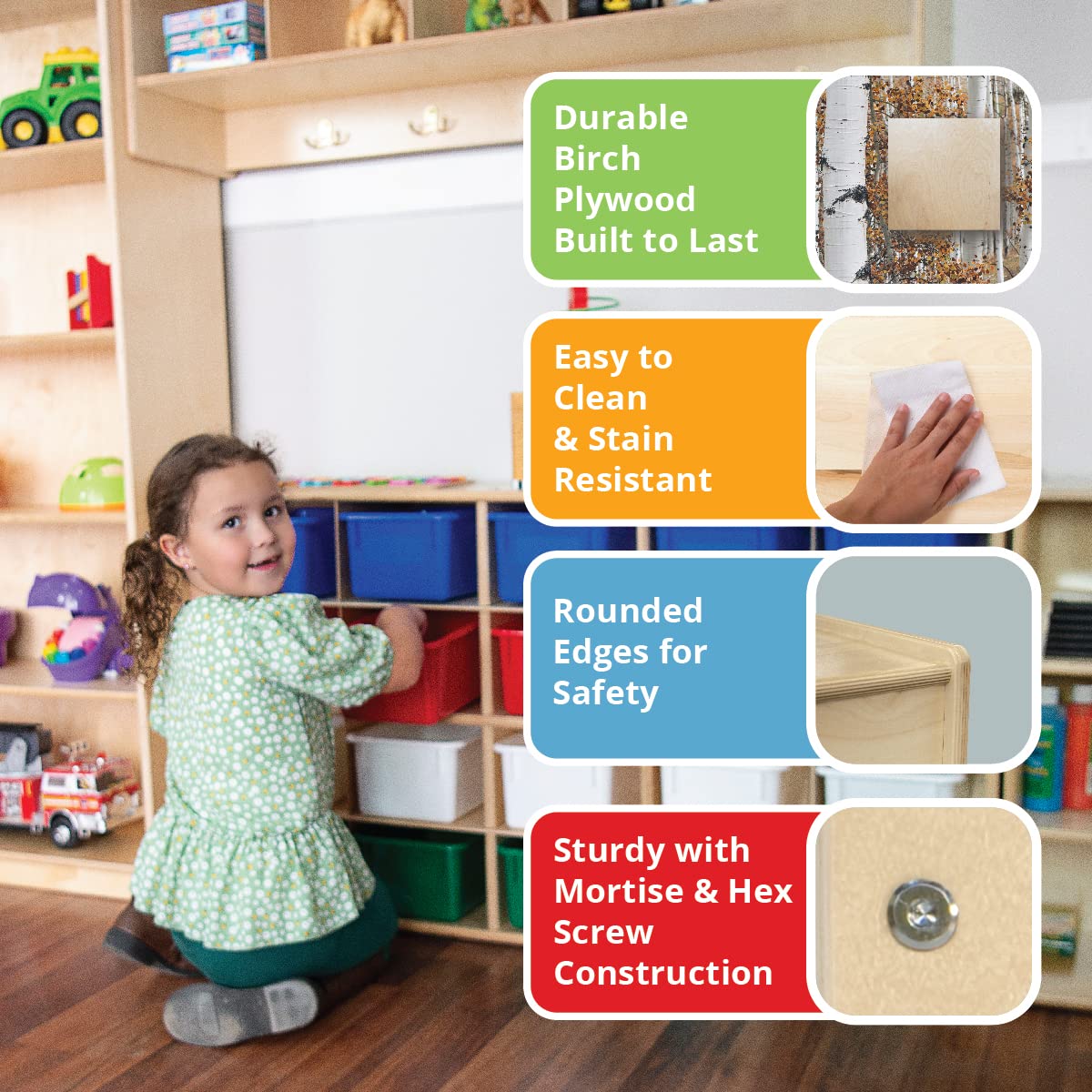 Wood Designs WD11811 Petite Sand and Water Table with Lid/Shelf, 24 x 28 x 15" (H x W x D)