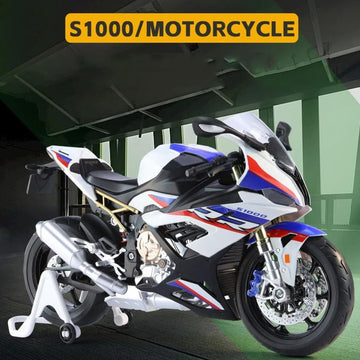 HTLNUZD 1:9 Racing Motorcycle Car Model S1000RR Adult Die Cast Collection Decoration Gift