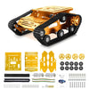YonPhsy Tank Car Chassis with Encoder Motor, Shock Absorbing Robot Chassis Full-Metal Robotic Moving Platform Track for RaspberryPi Arduino Jetson