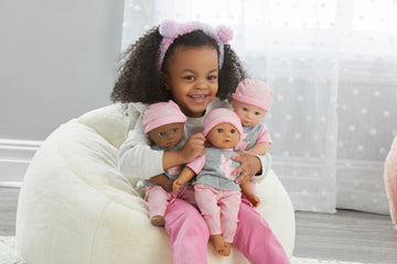Madame Alexander 14-Inch Sweet Smiles Pink Bunny Baby Doll, Light Skin Tone