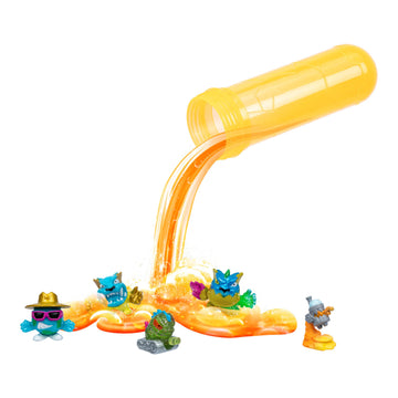 MrBeast Lab Swarms Series 2 Atomic Lab 5 Pack - Collectible Micro Beasts, Add Water & Shake Test Tube to Reveal 2 of 5 Surprise 1" Figures, 85