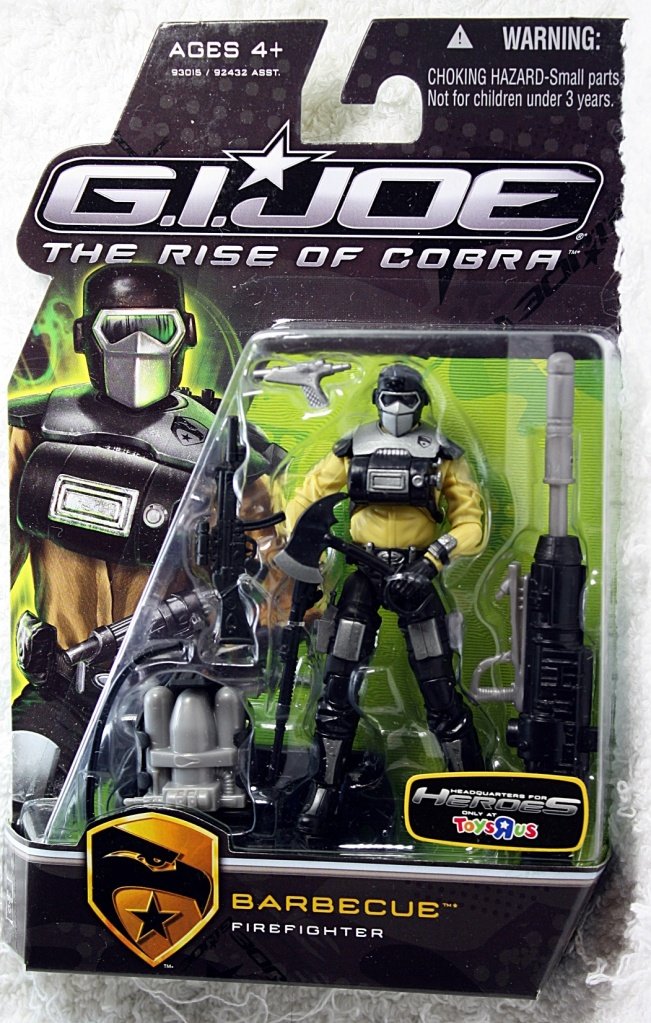 G.I. Joe The Rise of Cobra 3 3/4" Exclusive Action Figure Barbecue Firefighter