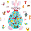 Hying Easter DIY Felt Rabbit Set - Bunny Craft Kits With Detachable Ornament, Happy Easter Chick Eggs for Wall Hanging, Home Party Decoration Supplies
