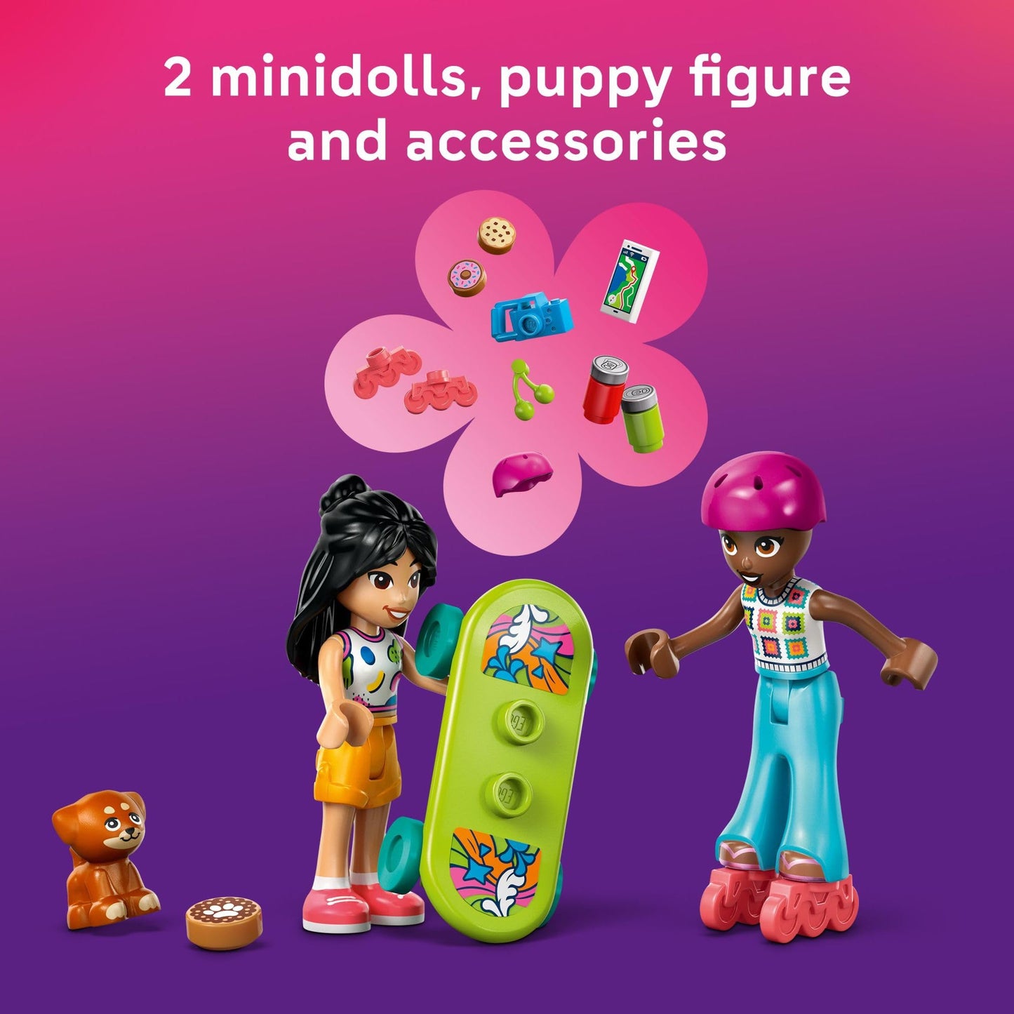 LEGO Friends Friendship Road-Trip Travel Car Toy - Buildable Storytelling Playset with Pretend Play Toys and Puppy Figurine - Fun Birthday Gift Idea